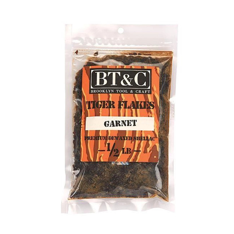Dewaxed Shellac Flakes or Pellets - 1/2 lb - Color:Tiger Garnet - Types:Shellac Pellets